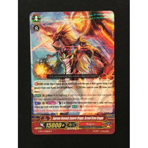 Supreme Heavenly Emperor Dragon, Accend Grave Dragon G-BT13/036EN