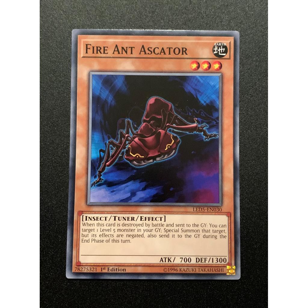 Yu-Gi-Oh! Fire Ant Ascator - LED5-EN030 Common 1st Edition - Legendary Duelists: Immortal Destiny - View #7