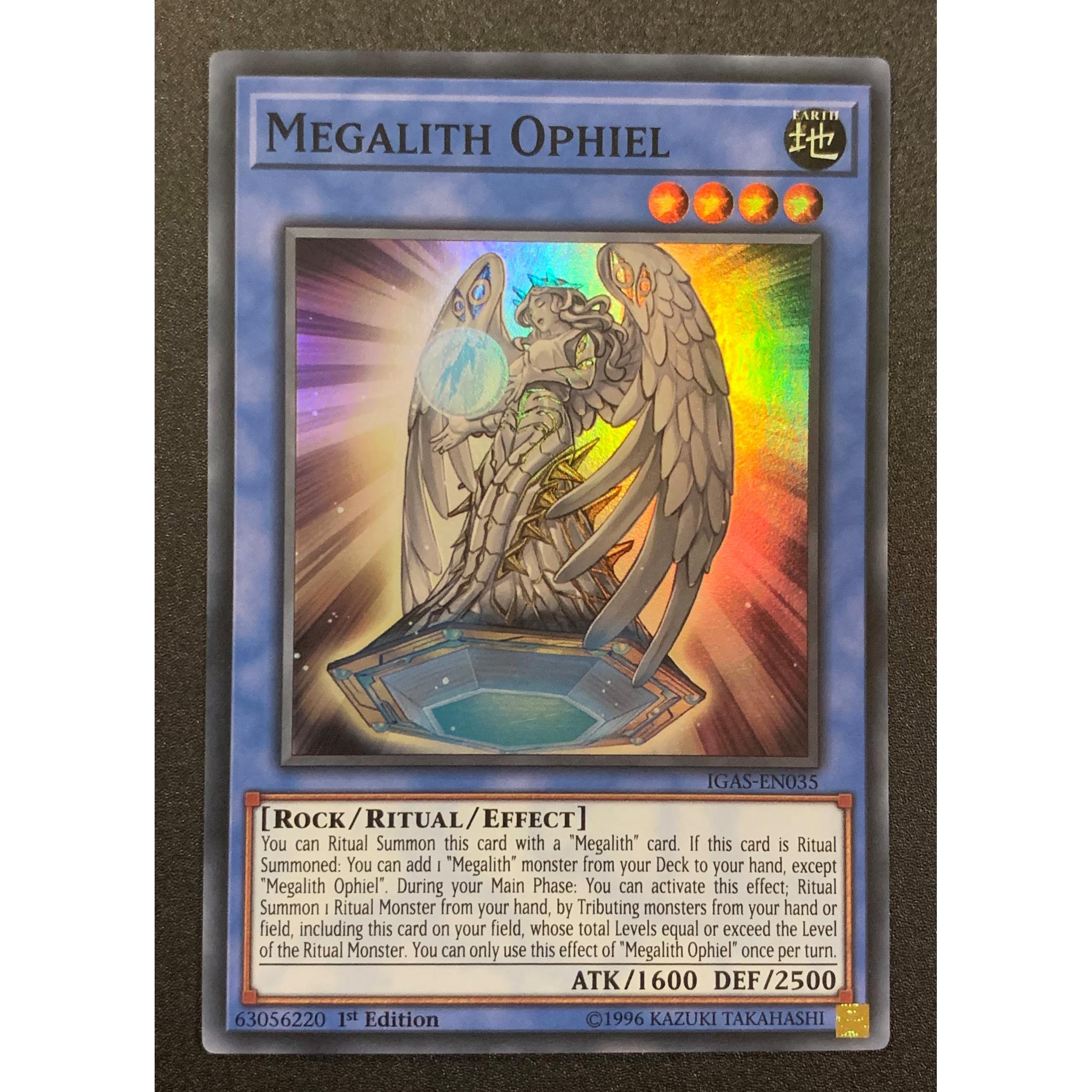 Details about  / Megalith Ophiel IGAS-EN035 Super Rare Yu-Gi-Oh Card 1st Edition New