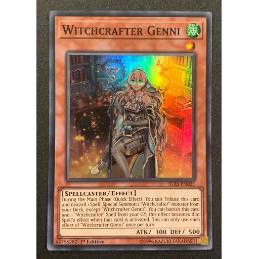 Witchcrafter Genni IGAS-EN021 - 1st Edition