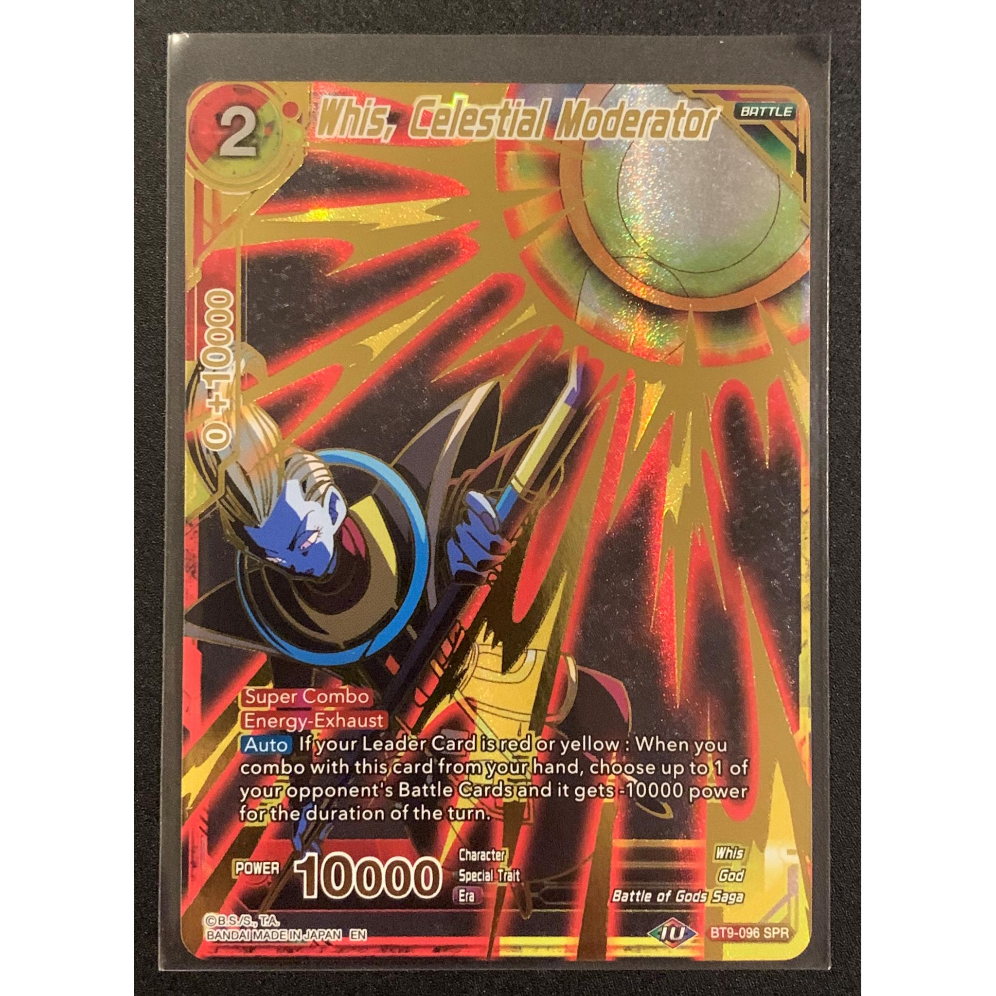 Celestial Moderator BT9-096 C Dragonball Super TCG Whis Red / Yellow