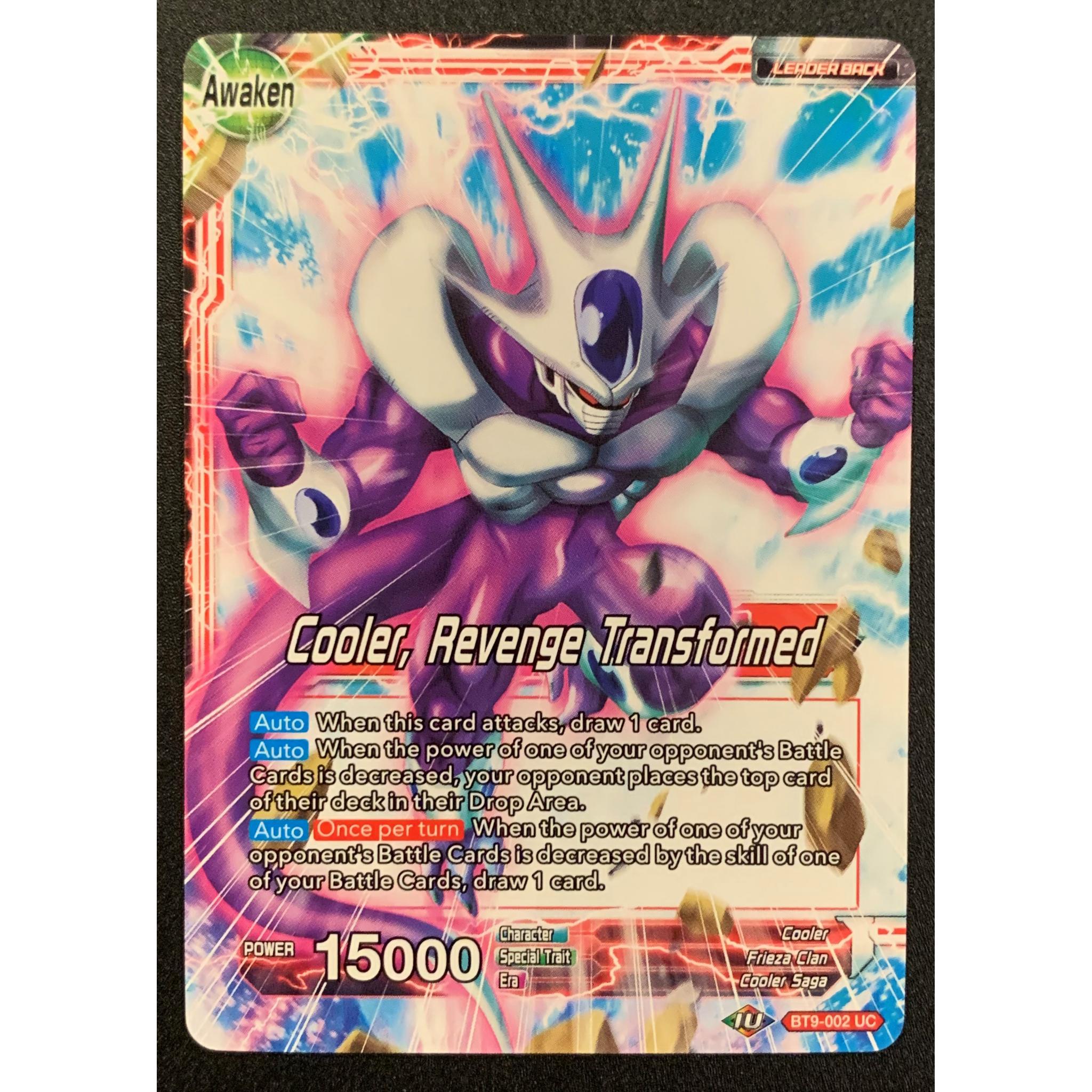 Cooler / Cooler, Revenge Transformed BT9002 UC