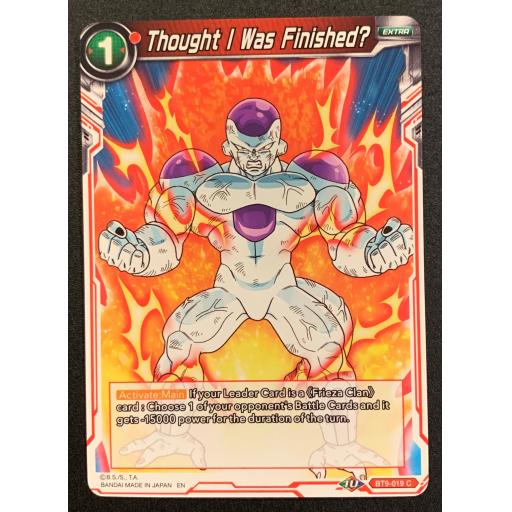 Dragonball Super TCG BT9-019 C Red Thought I was Finished 