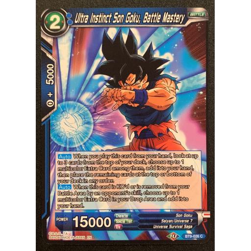 Ultra Instinct Son Goku, Battle Mastery BT9-026 C