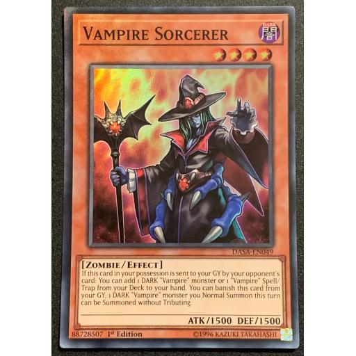 Vampire Sorcerer | DASA-EN049 | Super Rare | 1st Edition