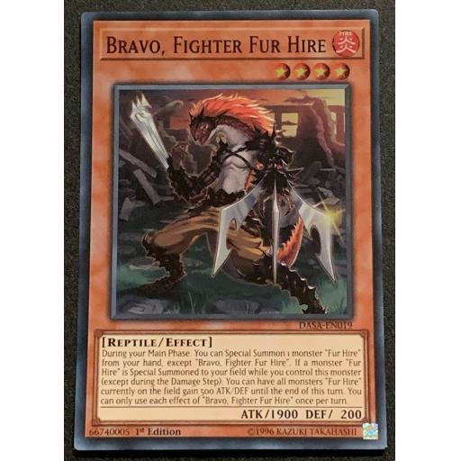 Bravo, Fighter Fur Hire | DASA-EN019 | Super Rare | 1st Edition