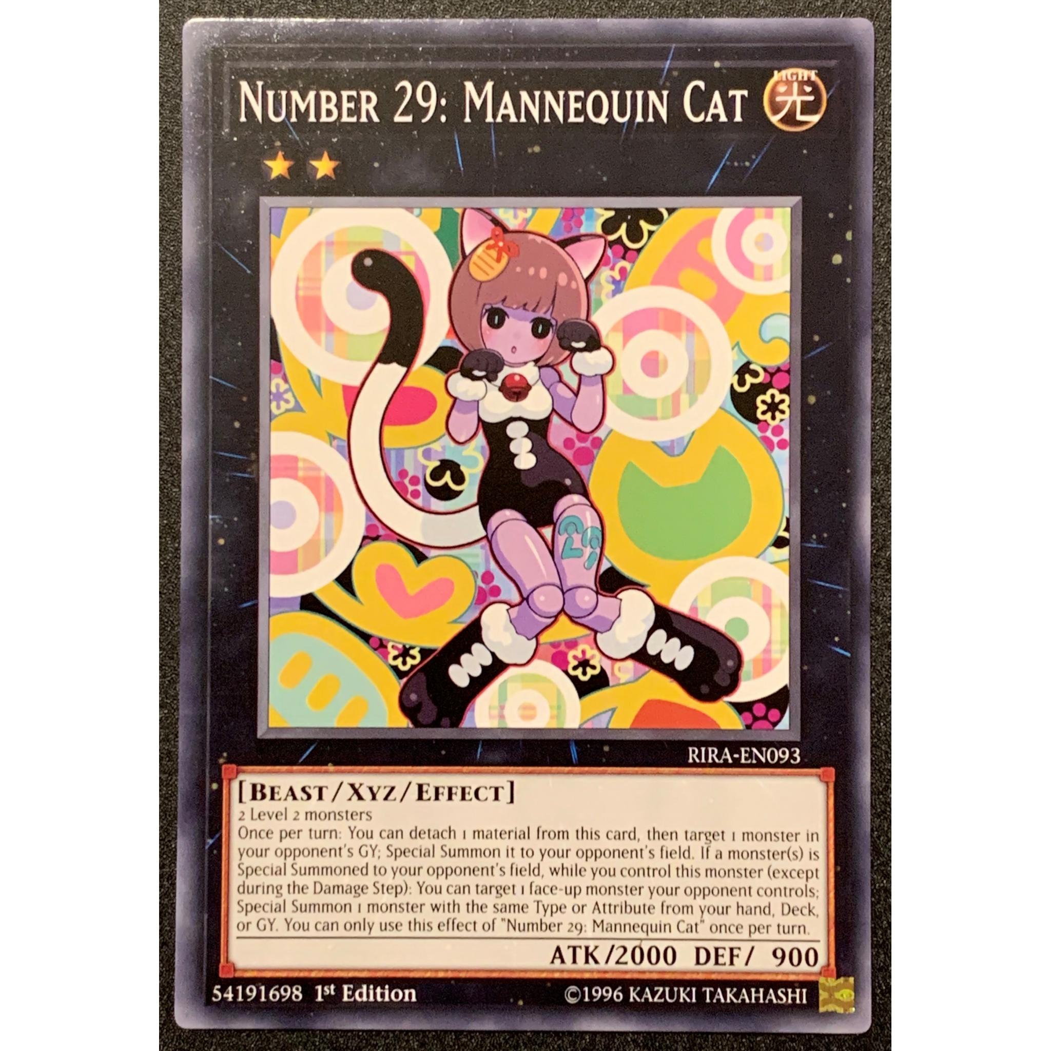Yugioh Number 29 Mannequin Cat