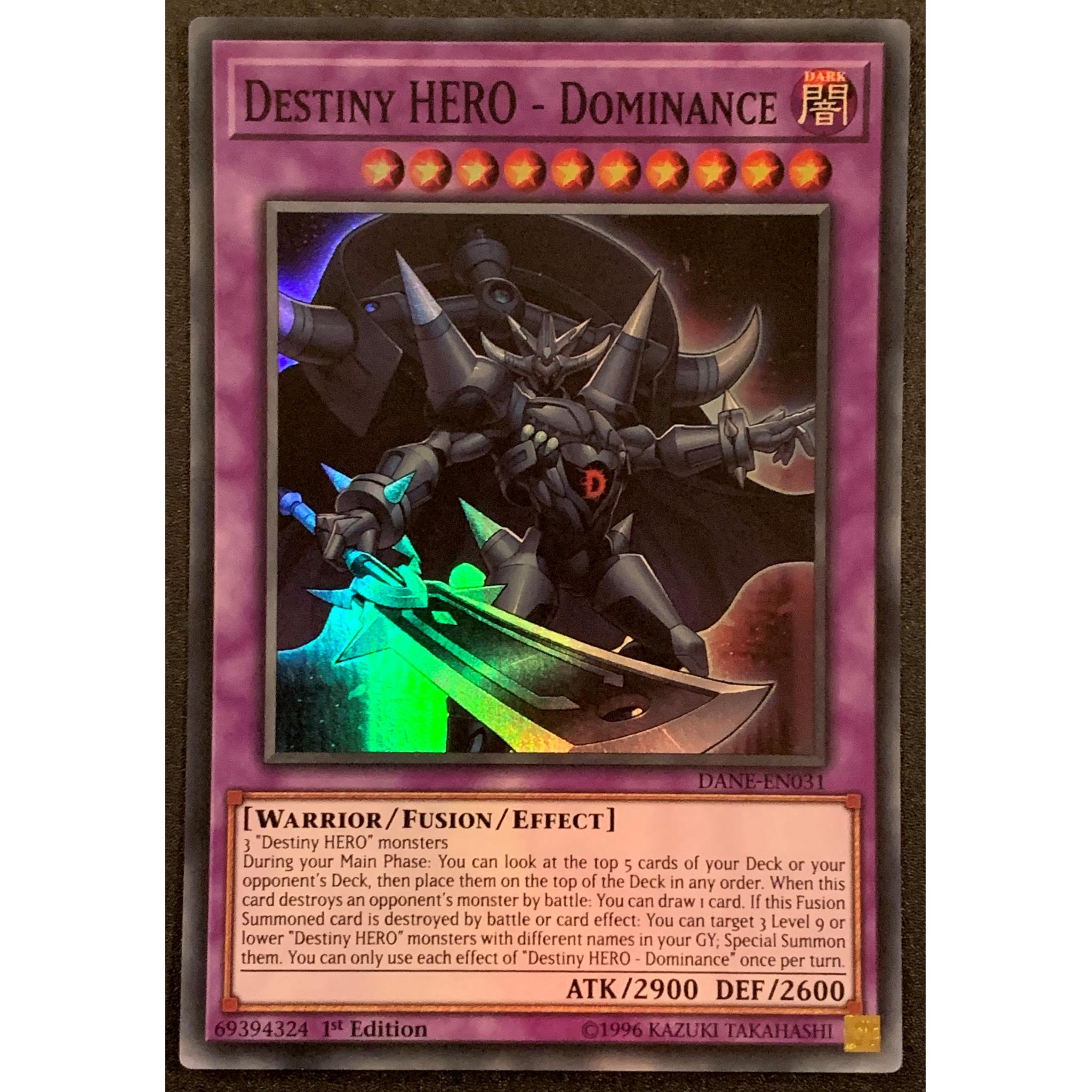 Destiny HERO Dominance DANEEN031 1st Edition Dragon Card Games