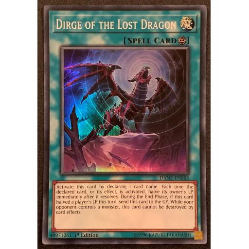 Dirge of the Lost Dragon | DANE-EN063 | 1st Edition | Super Rare