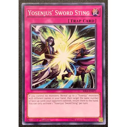 Yosenjus' Sword Sting | RIRA-EN071 | 1st Edition
