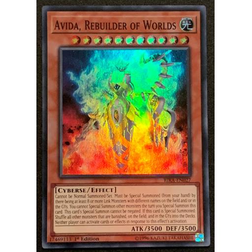 Avida, Rebuilder of Worlds | RIRA-EN027 | 1st Edition