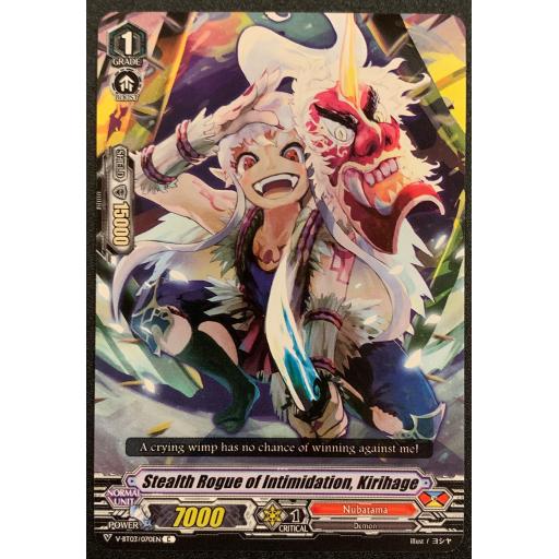 Stealth Rogue of Intimidation, Kirihage | V-BT03/070EN | C