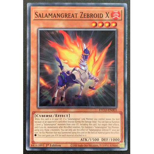 Salamangreat Zebroid X | ETCO-EN003 | 1st Edition