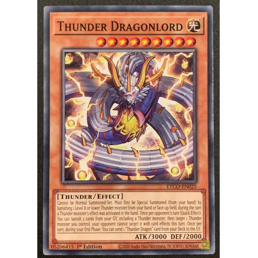 Thunder Dragonlord | ETCO-EN025 | 1st Edition