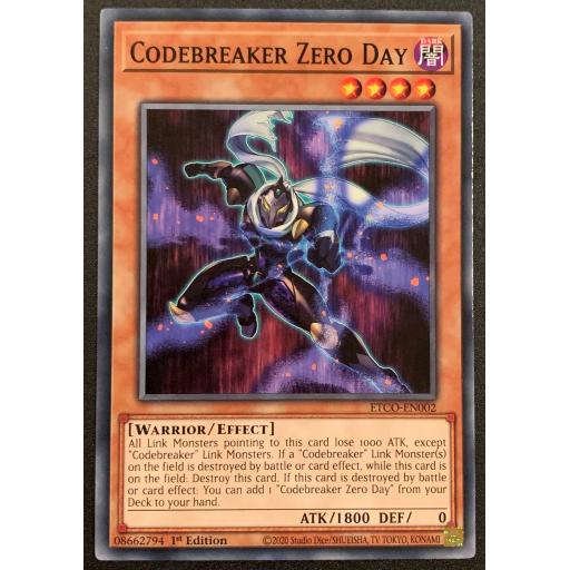 Codebreaker Zero Day | ETCO-EN002 | 1st Edition