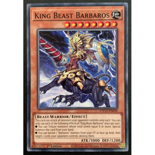 King Beast Barbaros | ETCO-EN030 | 1st Edition