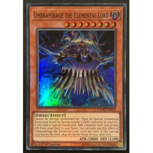 Umbramirage the Elemental Lord | CYHO-EN019 | 1st Edition | Super Rare