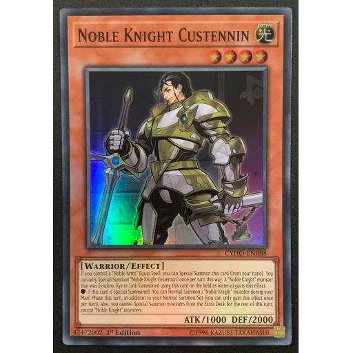 Noble Knight Custennin | CYHO-EN088 | 1st Edition | Super Rare