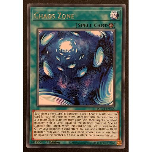 Chaos Zone | TOCH-EN056 | Rare | 1st Edition