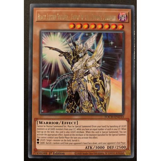 Black Luster Soldier - Envoy of the Evening Twilight | TOCH-EN033 | Rare | 1st Edition
