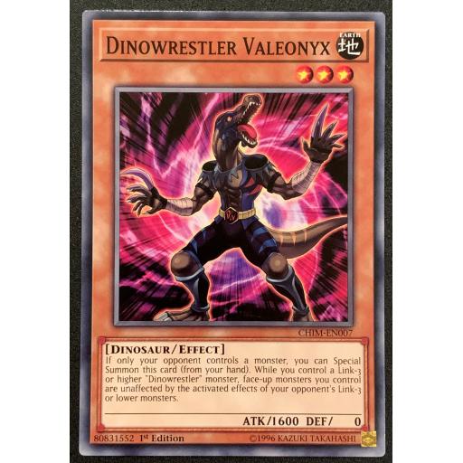 Dinowrestler Valeonyx | CHIM-EN007 | 1st Edition | Common