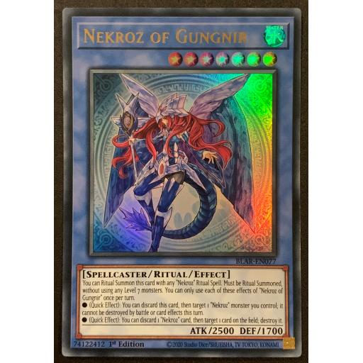 Nekroz of Gungnir | BLAR-EN077 | 1st Edition | Ultra Rare