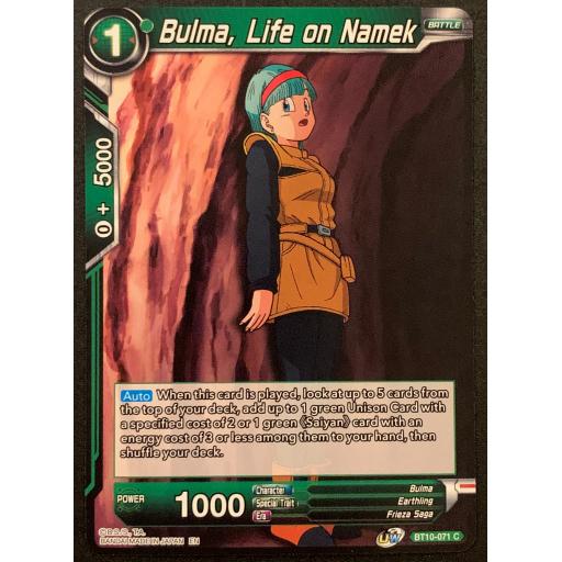 Bulma, Life on Namek | BT10-071 C