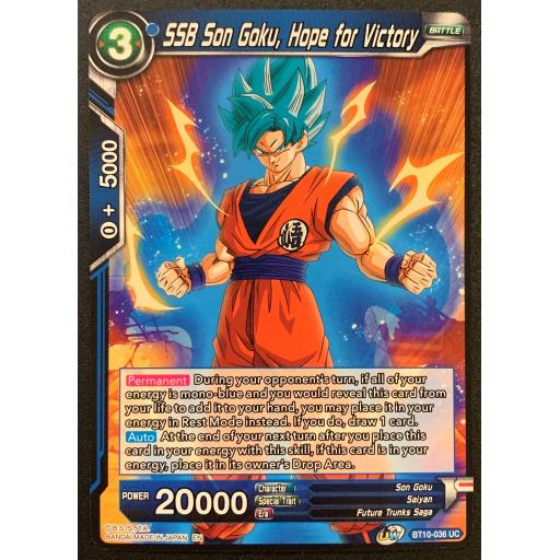 SSB Son Goku, Hope for Victory | BT10-036 UC