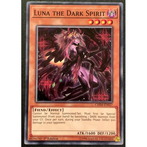 Luna the Dark Spirit | CHIM-EN027 | 1st Edition | Common