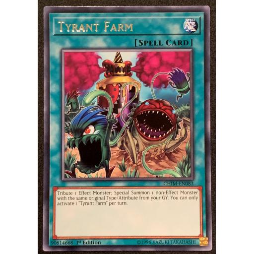 Tyrant Farm | CHIM-EN083 | 1st Edition | Rare