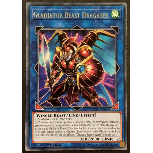 Gladiator Beast Dragases | CYHO-EN099 | 1st Edition | Rare