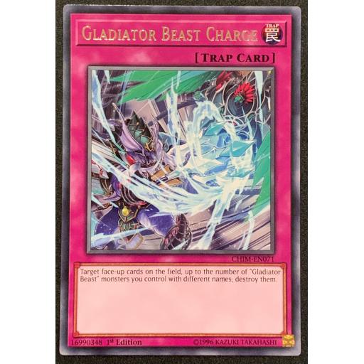 Gladiator Beast Charge | CHIM-EN071 | 1st Edition | Rare