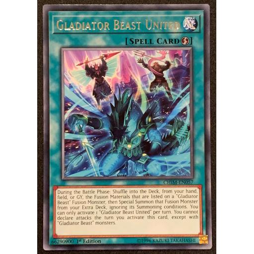 Gladiator Beast United | CHIM-EN057 | 1st Edition | Rare