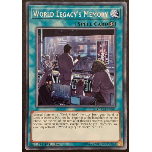 World Legacy's Memory | CYHO-EN061 | 1st Edition | Common