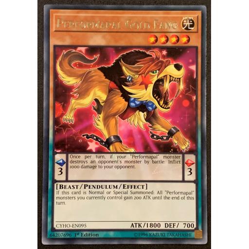 Performapal Gold Fang | CYHO-EN095 | 1st Edition | Rare