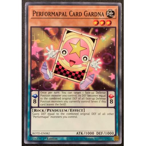 Performapal Card Gardna | ROTD-EN082 | 1st Edition | Common