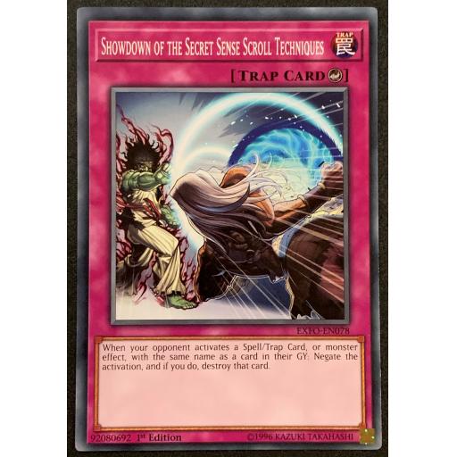 Showdown of the Secret Sense Scroll Techniques | EXFO-EN078 | 1st Edition | Common