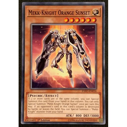 Mekk-Knight Orange Sunset | EXFO-EN016 | 1st Edition | Common
