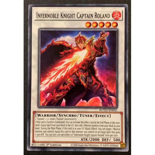 Infernoble Knight Captain Roland | ROTD-EN041 | 1st Edition | Common