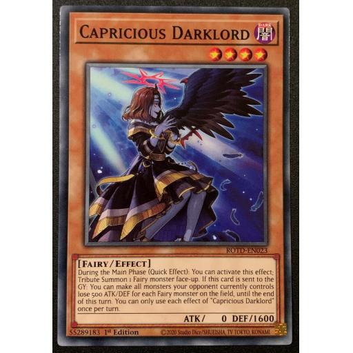Capricious Darklord | ROTD-EN023 | 1st Edition | Common