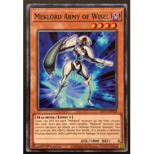 MekLord Army of Wisel | LED-EN028 | 1st Edition | Common