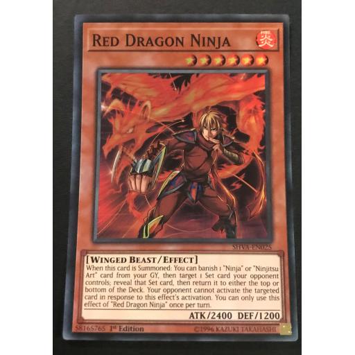 Red Dragon Ninja | SHVA-EN025 | 1st Edition | Super Rare