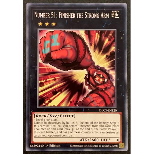 Number 51: Finisher The Strong Arm | DLCS-EN120 | 1st Edition | Common