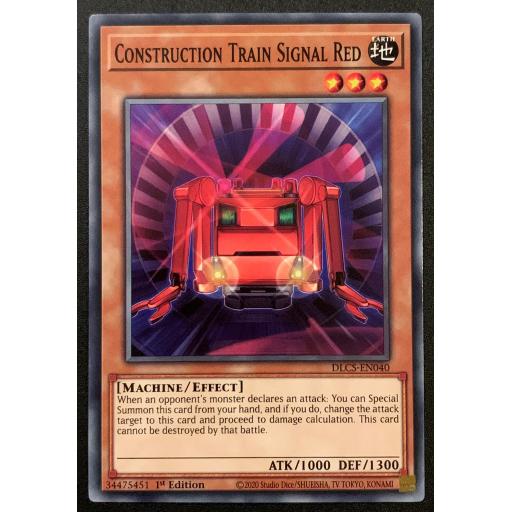 Construction Train Signal Red | DLCS-EN040 | 1st Edition | Common