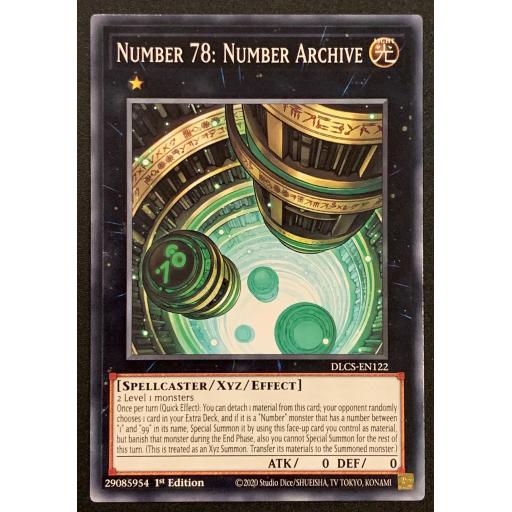 Number 78: Number Archive | DLCS-EN122 | 1st Edition | Common