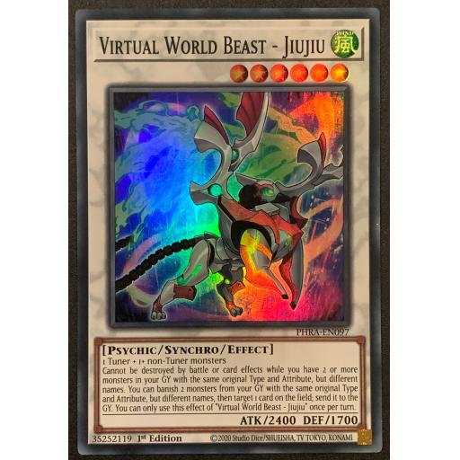 Virtual World Beast - JiuJiu | PHRA-EN097 | 1st Edition | Super Rare