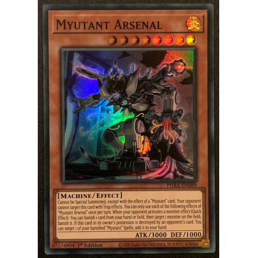 Myutant Arsenal | PHRA-EN089 | 1st Edition | Super Rare