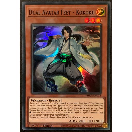 Dual Avatar Feet -Kokoku | PHRA-EN015 | 1st Edtion | Super Rare