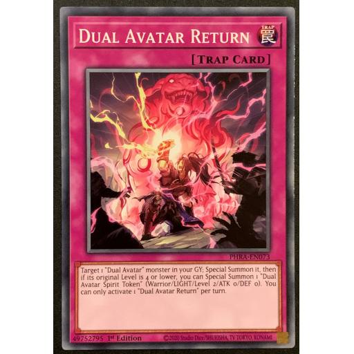 Dual Avatar Return | PHRA-EN073 | 1st Edition | Common