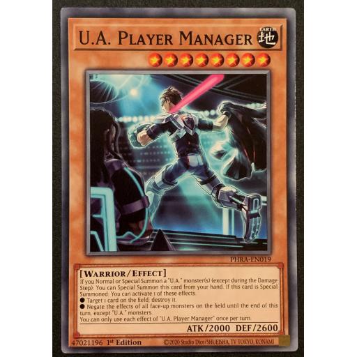U.A. Player Manager | PHRA-EN019 | 1st Edition | Common